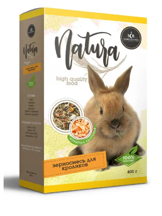  Secret natura зерносмесь для Кроликов Формула Здоровья 400гр
