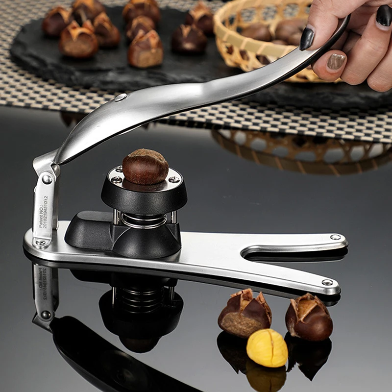 

Nut Opener Cutter Gadgets 2 In 1 Quick Chestnut Clip Walnut Pliers Metal Nutcracker Sheller Kitchen Tools Cutter Stainless Steel
