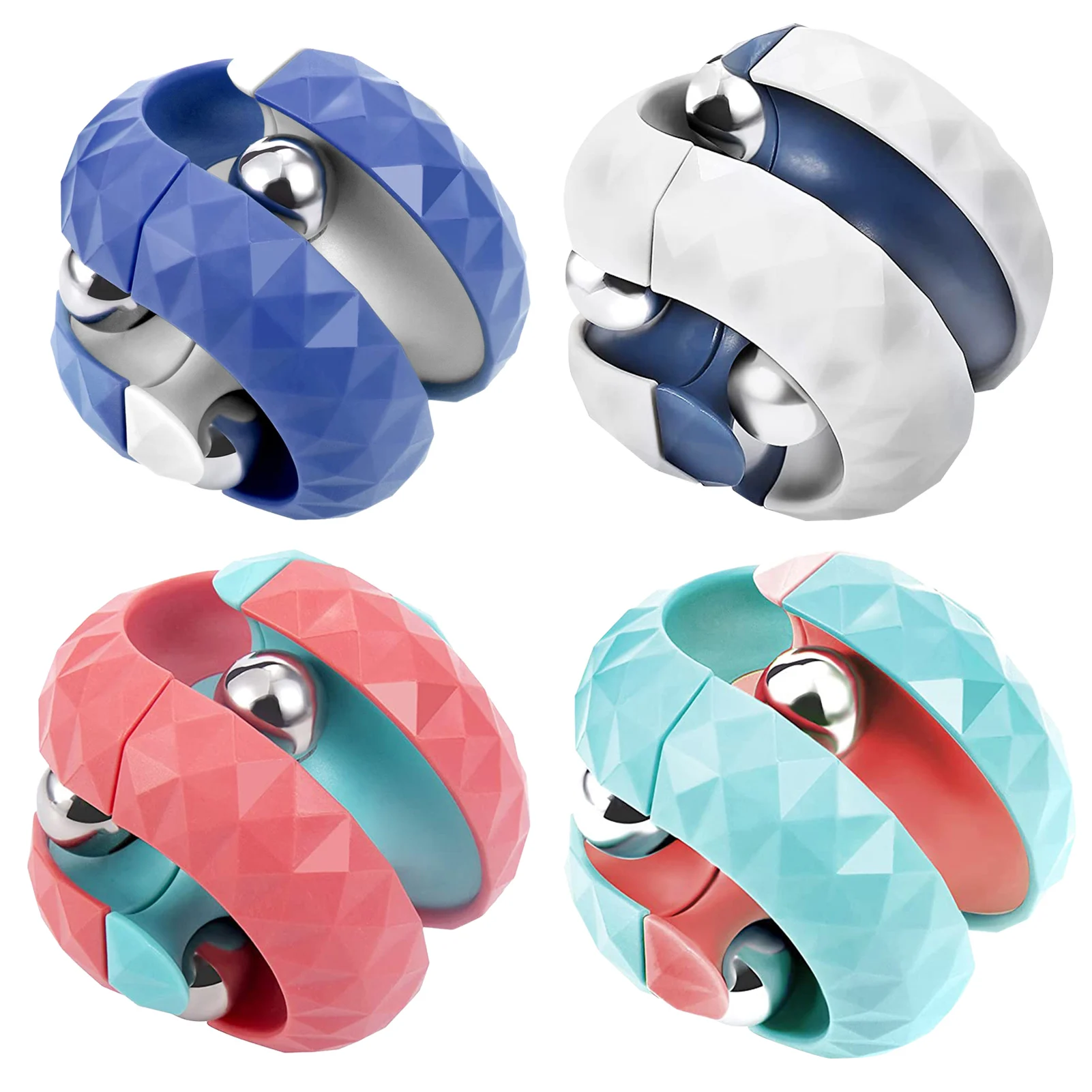 

2021 Hot New Popular Marble Track Magnetic Orbit Ball Toy Pinball Gyro Cube Fidget Cubes Tops Spinning Toys 3 Colors