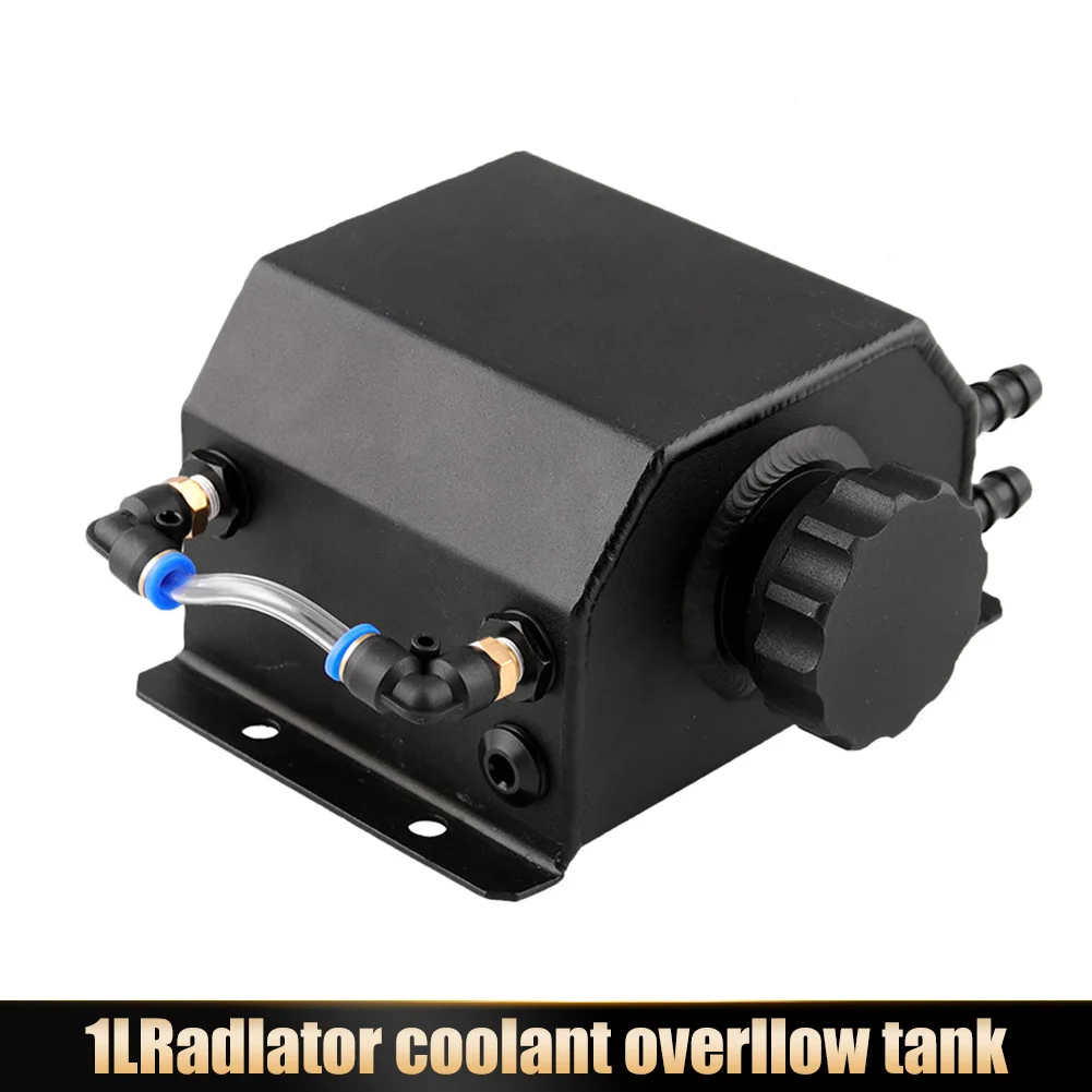 

Universal 1L Aluminum Reservoir Oil Catch Tank Fuel Tank Coolant Overflow Bottle Recovery Water Tank Breathable Kettle Fuel Tank