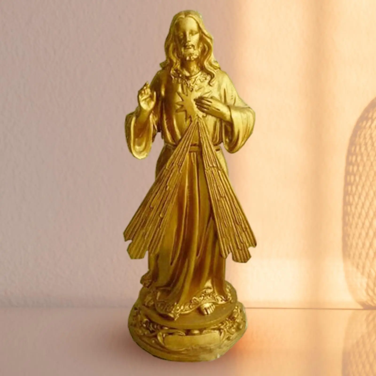 

Resin Divine Mercy Figure Durable Religious Gifts Long Lasting for Office