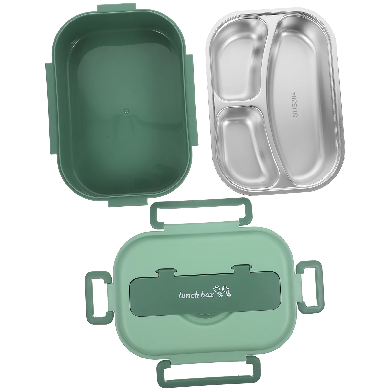 

Divided Box Lunch Boxes Adults Meal Box Lunch Boxes Kids Three Compartment Lunch Box Cover Lunch Containers Boxes Kids