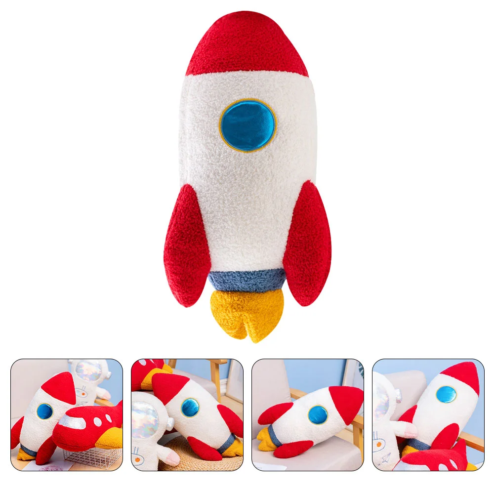 

Pillow Toy Space Plush Stuffed Shuttle Cases Throw Hugging Floral Spaceship Astronaut Kids Ship Toys Themed Decor Sofa Baby