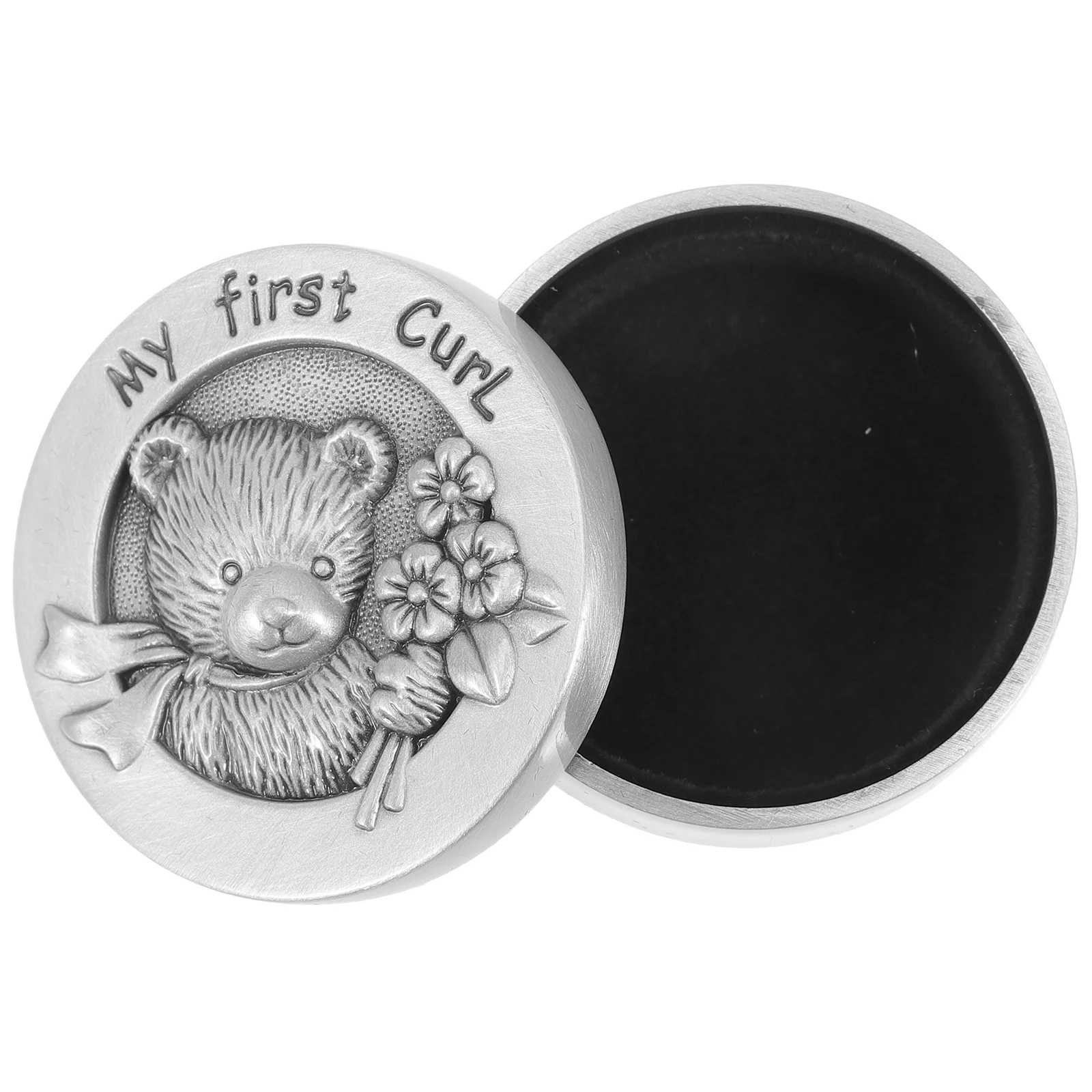 

Baby Tooth Box Metal Box Curl Box Baby Curl Storage Box for Kids