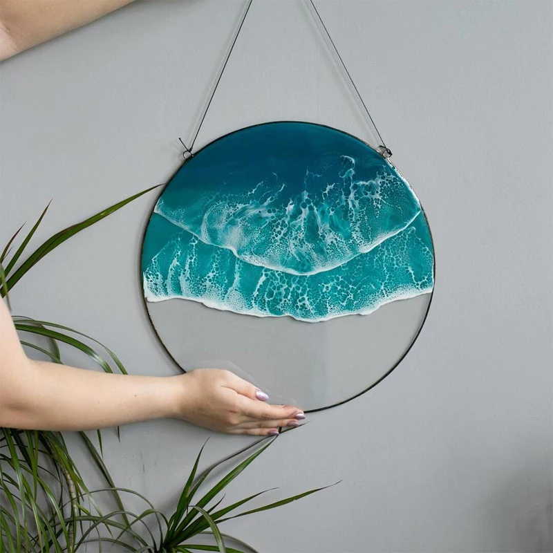 

Sea Wave Wall Hanging Decoration Pendant Home DecorTV Background Wall Pendant Decor Crafts Nordic Ocean Coastal Beach Landscape