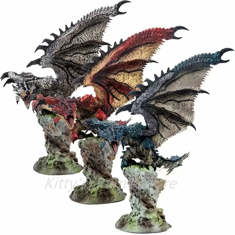 

Monster Hunter World Red Sliver Azure Rathalos Liolaeus Statue PVC Figure Collectible Model Brinquedo Toy