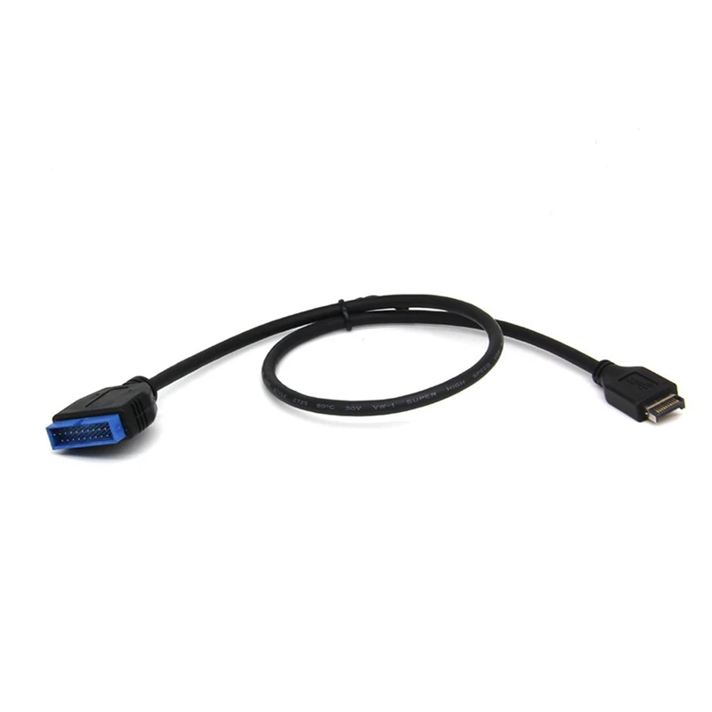 1 шт. кабель-удлинитель USB Type-E (папа)-IDC20P (папа)