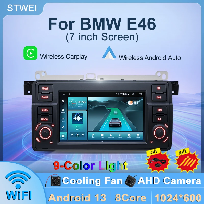 Автомобильный Мультимедийный Плеер Android 13 Для BMW 3 Серии E46 1999-2005 Гг. Bluetooth-радио С