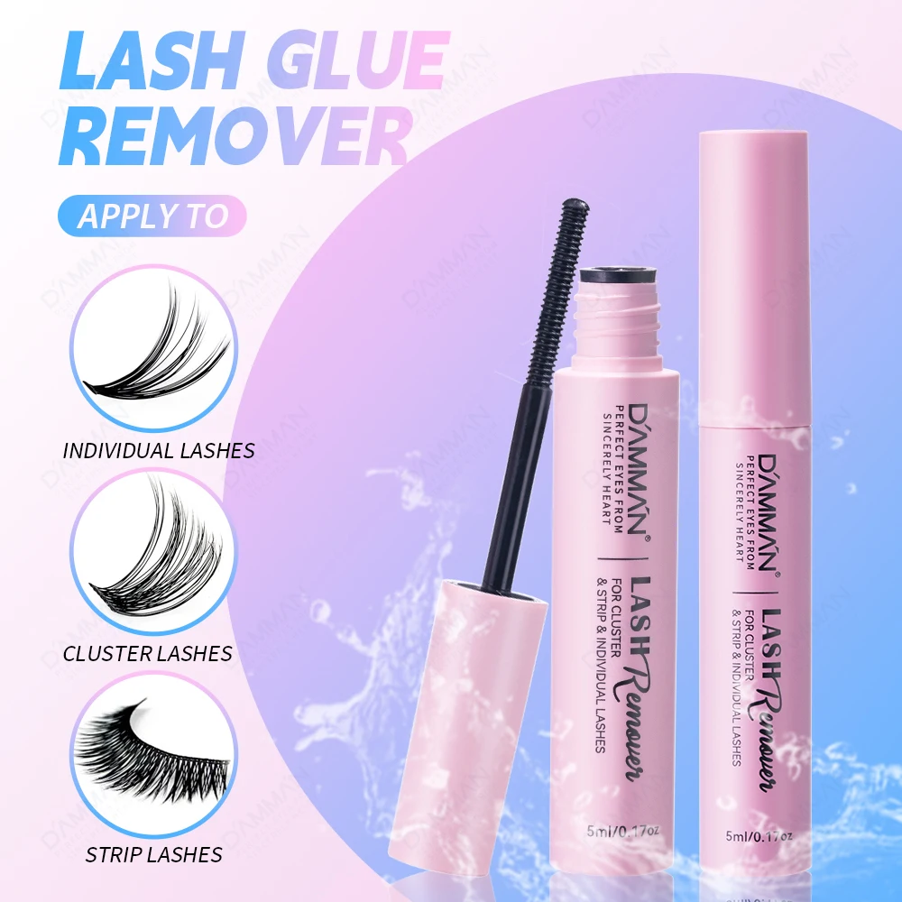 5 бутылочек для удаления клея накладных ресниц средство индивидуального