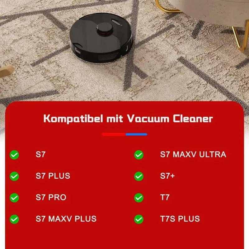 For Roborock S7 Plus Maxv Ultra Pro Robot Vacuum Cleaner Main Side Brush Hepa Filters Mop Cloth
