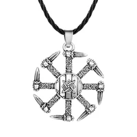 2022 new stainless steel viking axe pendant necklace irish knot rune titanium steel pendant men jewelry gifts