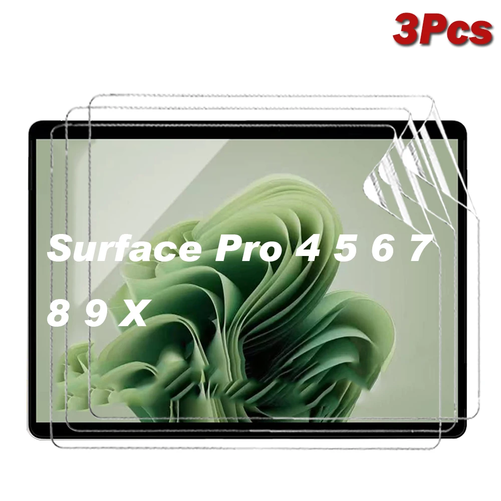 3 Pack soft PET screen protector for Microsoft Surface Pro 4 5 6 7 8 9 X tablet protective films For Surface 4 5 6 7 Soft Film