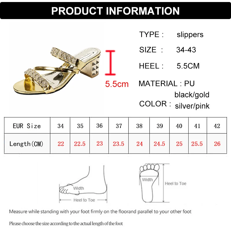 Женские Шлепанцы Без Шнуровки Со Стразами Летние Босоножки На Высоком Каблуке