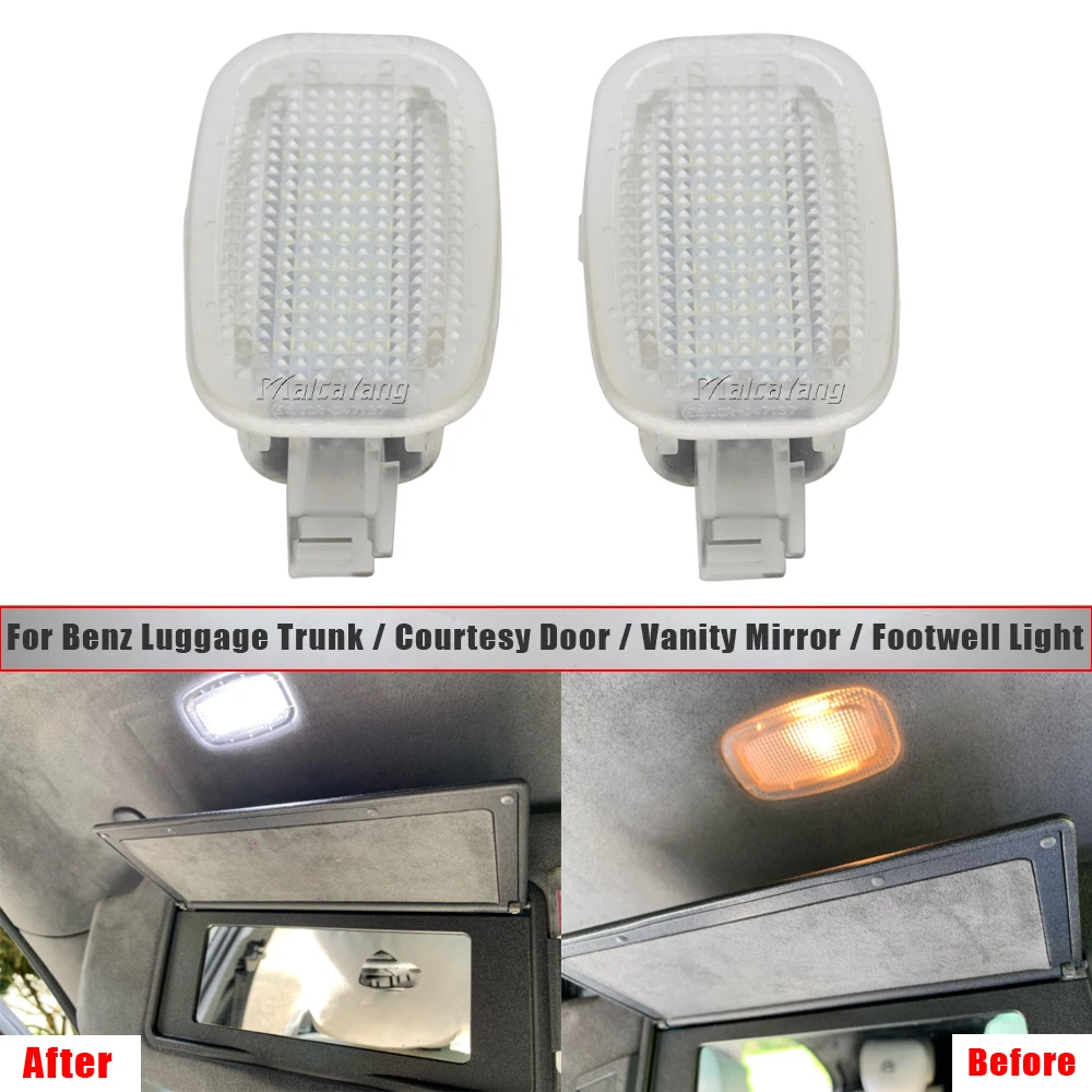 

LED Courtesy Door/ Luggage Trunk Light For Mercedes Benz W164 X164 W169 C197 W204 X204 W212 W216 W221 R230 Vanity Mirror Light