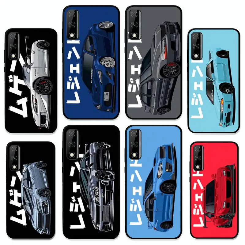 

Tokyo JDM Drift Sports Car Phone Case for Huawei Y 6 9 7 5 8s prime 2019 2018 enjoy 7 plus cover