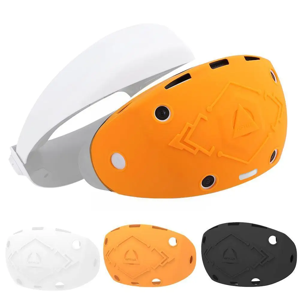 

Защитная резиновая задняя крышка для очков PS VR2, противоскользящая и пылезащитная крышка для шлема PS VR2, полное покрытие, Силиконовая защита для фотографий C0F8