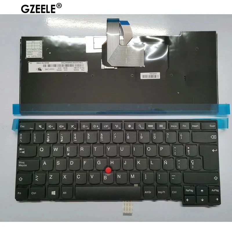 Фото Испанская клавиатура для lenovo ThinkPad L440 L450 L460 L470 T431S T440 T440P T440S T450 T450S e440 e431S T460 E431 SP NO Подсветка №1