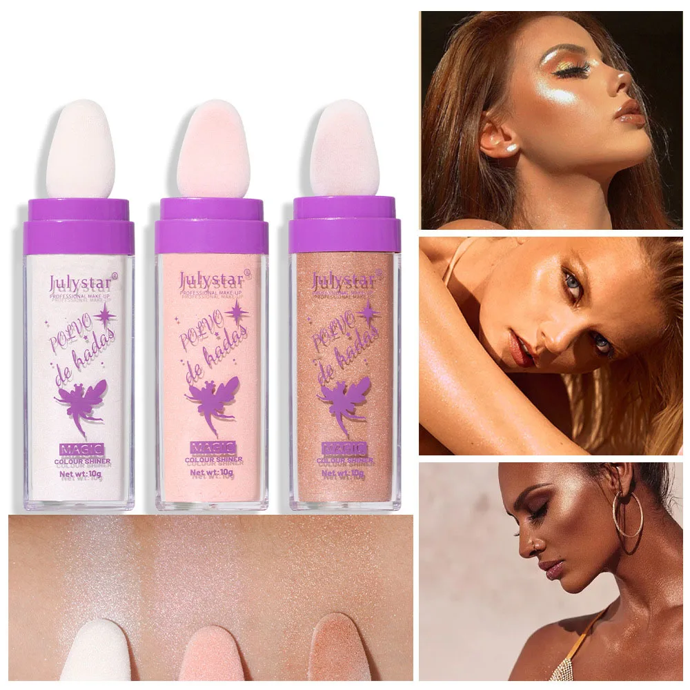 New White Moonlight Highlighter Powder Polvo De Hadas Glitter Powder Shimmer Contour Powder for Face Body Highlight Makeup 5 New White Moonlight Highlighter Powder Polvo De Hadas Glitter Powder Shimmer Contour Powder for Face Body Highlight Makeup 5
