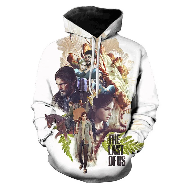 

The Last Of Us Print Hoodies For Men Outdoor Adventure Games Sweatshirts Hip Hop Trend Harajuku Autumn Y2k Clothes Oversized Top