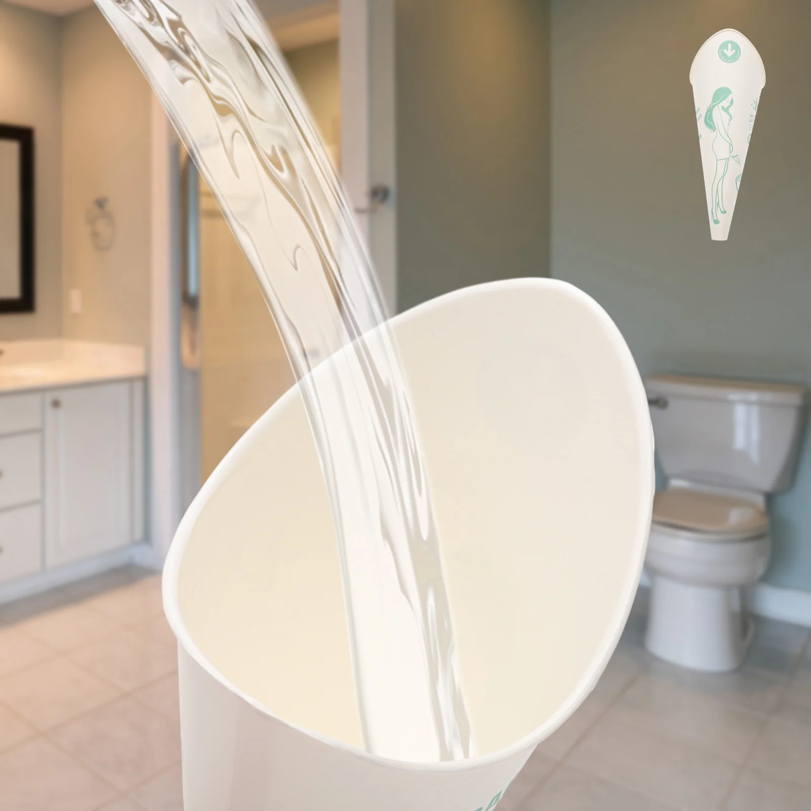 30 шт. бумажный писсуар туалет устройство для мочеиспускания женский конус