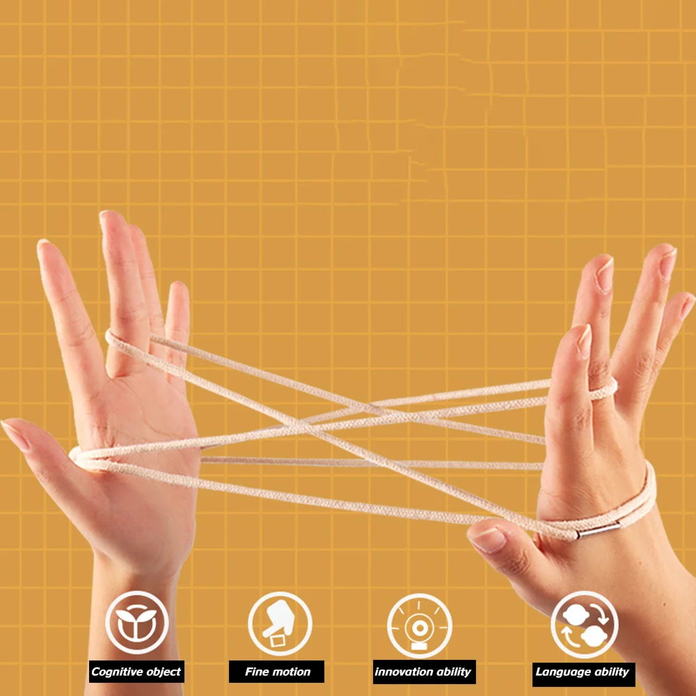 

Finger Twist Thread Game For Toddlers Nostalgic Style Developmental Toys Parent-child Interaction Toy Puzzle Educational Game