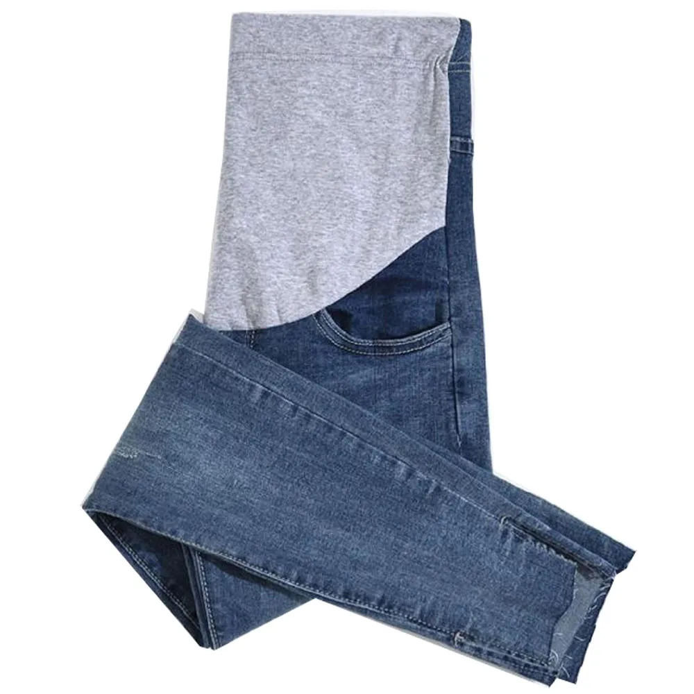 Леггинсы для беременных 2022 эластичные джинсы брюки новые весенне-летние тонкие хлопковые джинсы для беременных Одежда для беременных