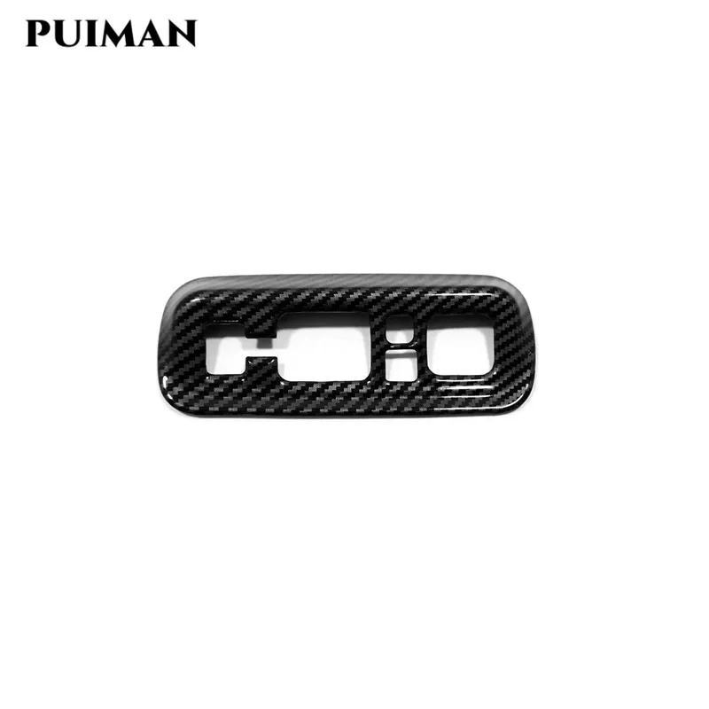 

ABS Carbon fiber Car Accessories Headlights Button Front Air Outlet Cover Interior Decor Part For Changan Uni-k Unik 2021 2022