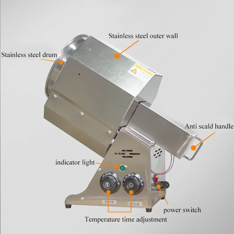 110 В небольшая машина для обжарки каштана арахиса семян дыни кофейных зерен