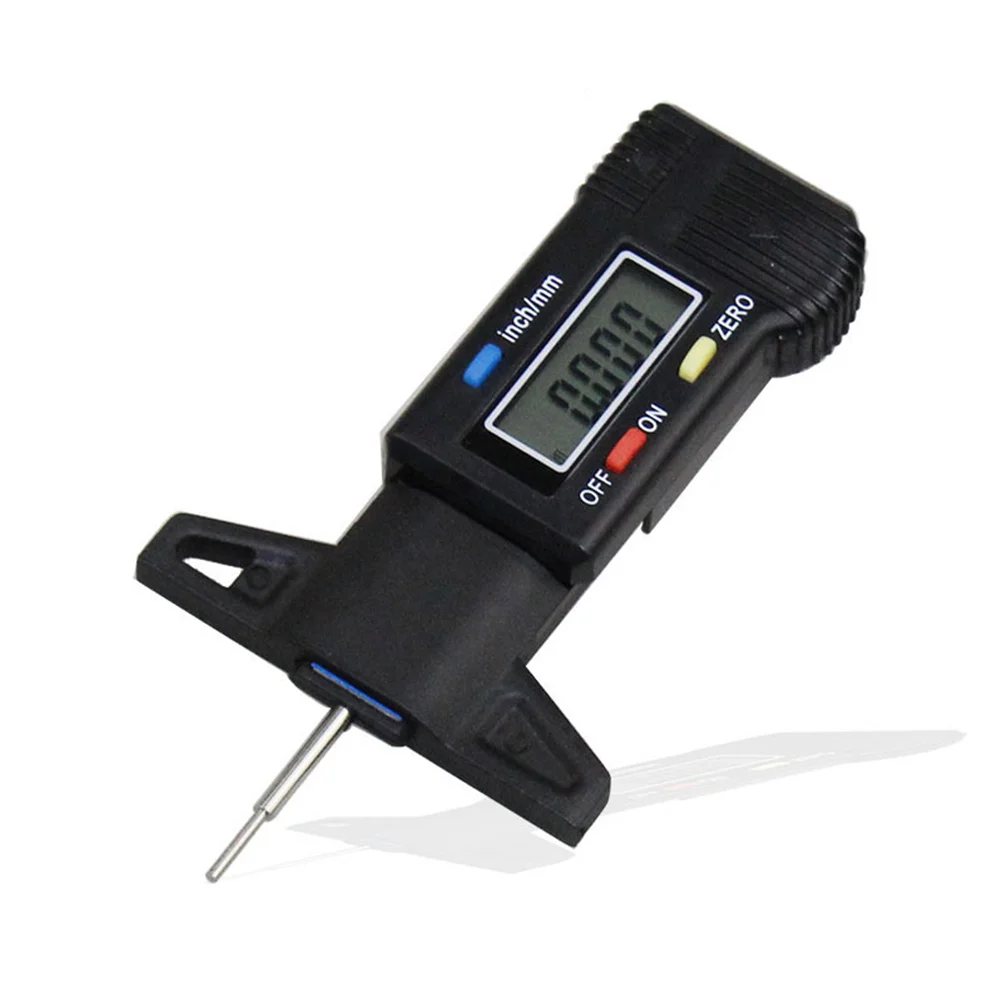 

Electronic 0-25mm High Precision Tread Pattern Depth Gauge Digital Display Tread Pattern Depth Ruler Measuring Tool (Black