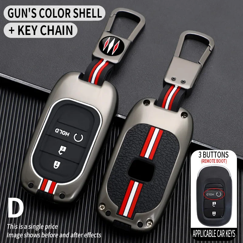 

Для Honda CR-V Civic Accord HR-V CR-V CRV HRV Fit City Odyssey XRV Hrv Металлический чехол для автомобильного ключа Fob Case Shell 2023 2024