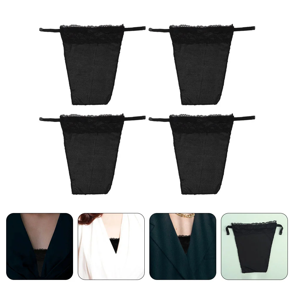 

4 Pcs Invisible Anti-peep Privacy Female Decorative Girl Panel Women Clip-on Camisole Lady Clip-on Camisole for Girl