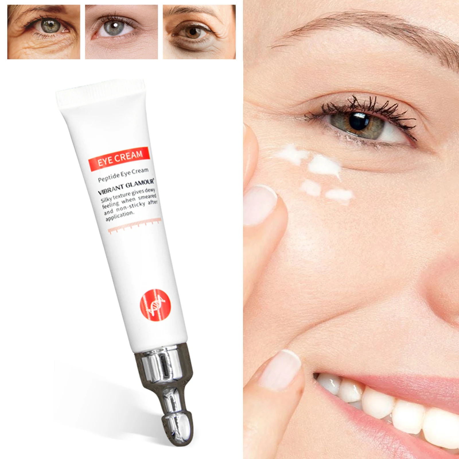 

1pc Professional Eye Cream Peptide Collagen Serum Anti-Wrinkle Anti-Age Remover Dark Circles Eye Care Against Puffiness and Bags
