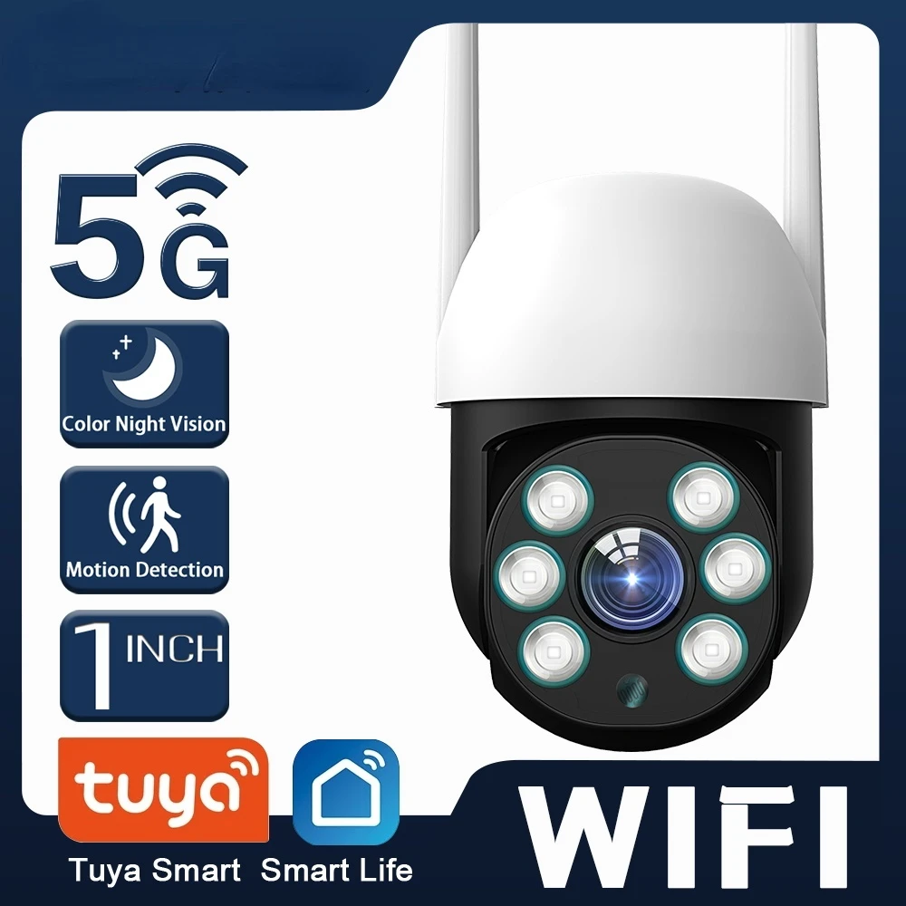 

Умная камера 5 Мп hd wifi 2 МП наружная веб-камера ночного видения p2p монитор безопасности видеонаблюдение для приложения tuya