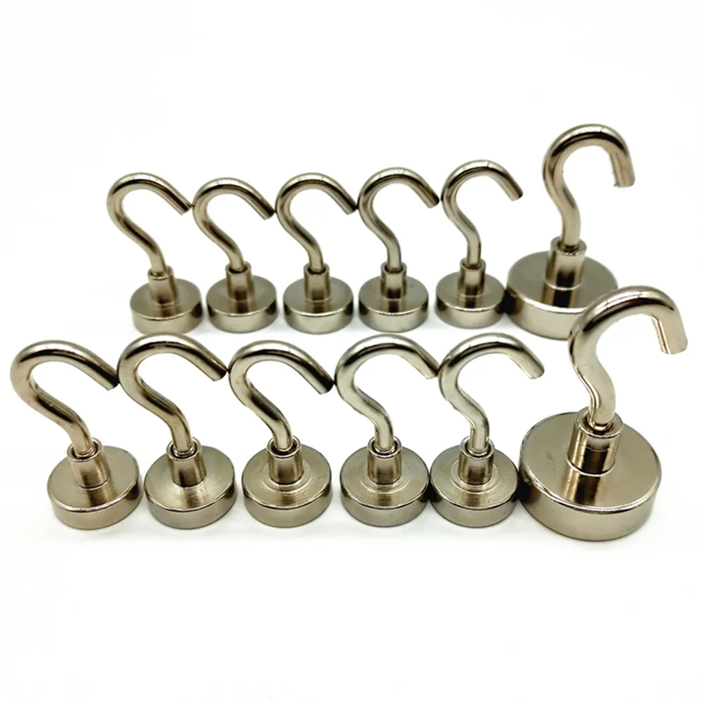 Большая мощность магнитный крючок для холодильника никелевое покрытие