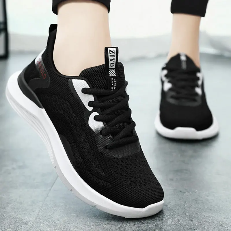 Sports Shoes Female 2023 New Single Shoes Casual Trend Shoes Women Fashion Mixed Colors Mesh Sports Shoes Zapatillas De Mujer