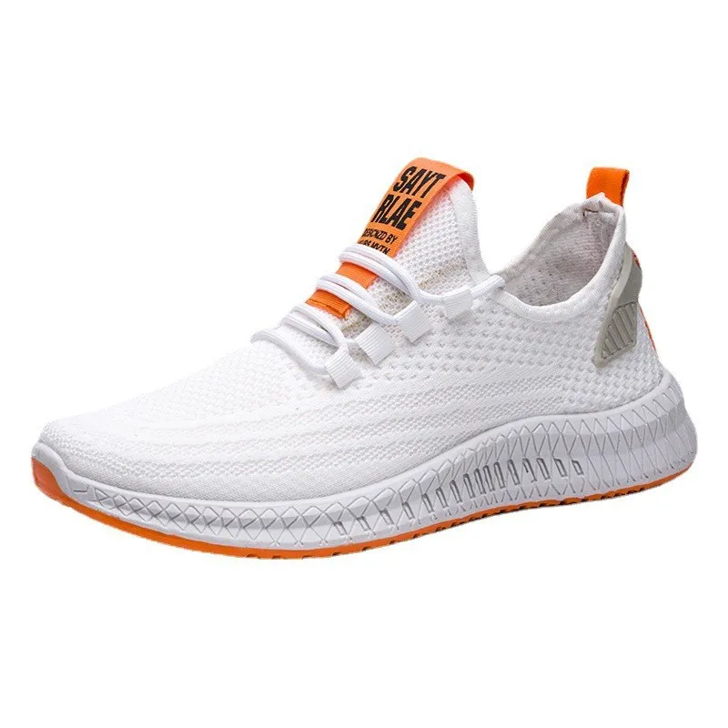 

2022 Spring New Simple Lightweight Fashion Casual Breathable Student Running Flying Woven Sports Fitness Travel Shoes