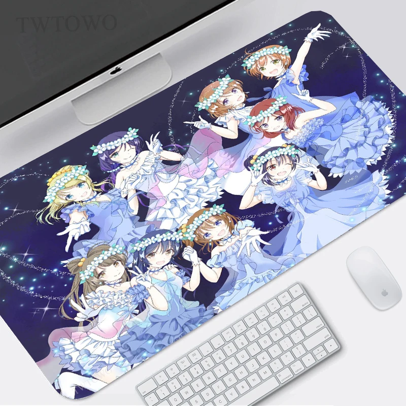 

Коврик для мыши Love Live, игровой, размер XL, HD, домашний коврик для мыши под заказ XXL, настольные коврики, коврики для мыши из натурального каучук...