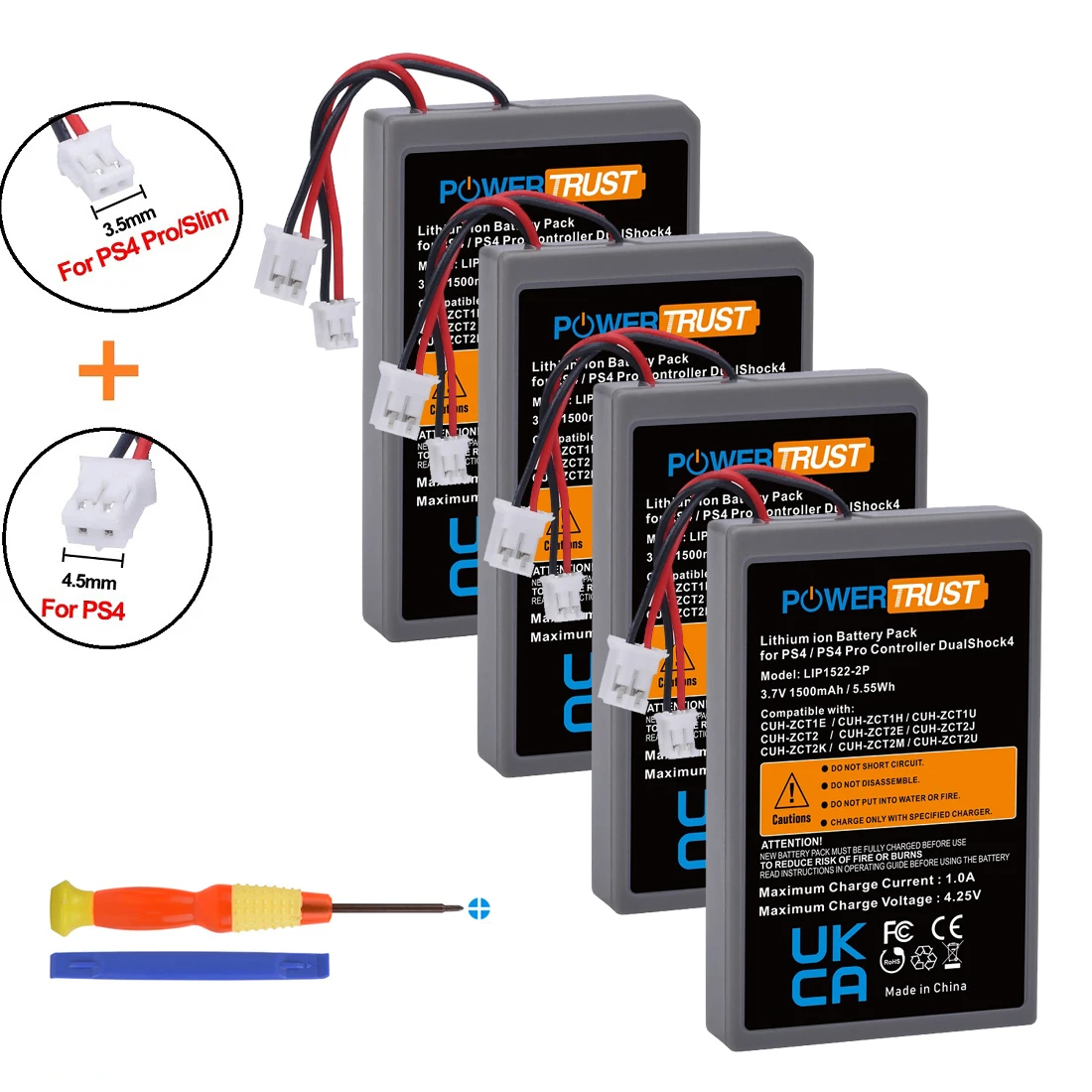 Аккумулятор KCR1410 для Sony PS4 PS4 PRo Slim LIP1522 Dualshock 4 V1 V2, беспроводной контроллер