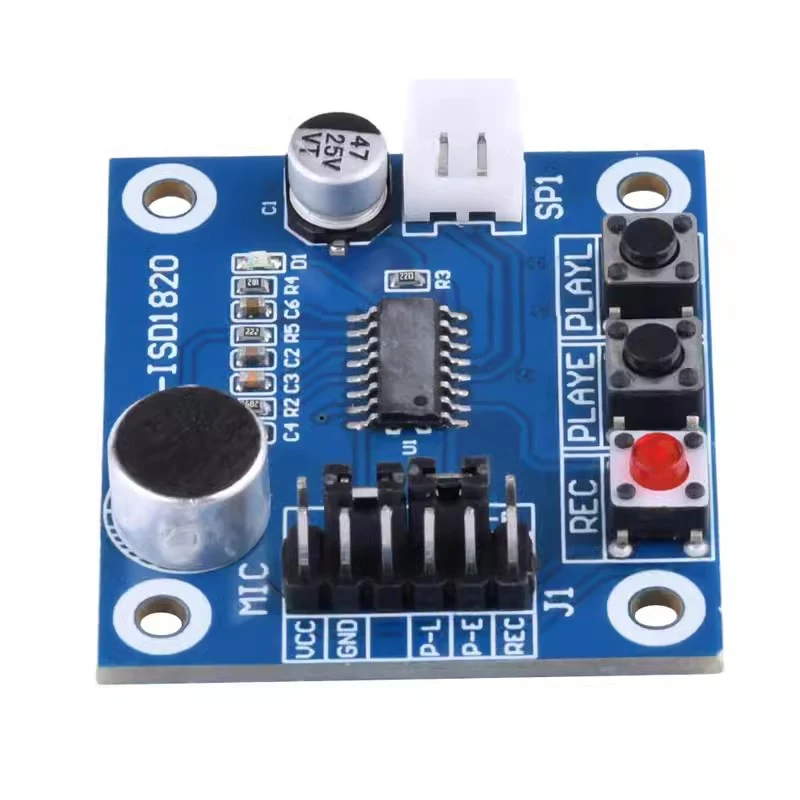 Модуль записи ISD1820 голосовой модуль плата голоса модуля телефона с микрофонами +