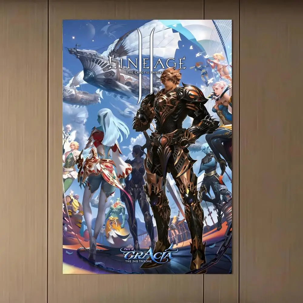 Фото Постер Game L-Lineage 2, художественный стильный настенный постер для дома, офиса, ванной комнаты ‌   Декор для дома №2