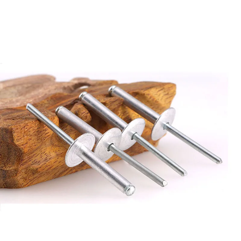 Алюминиевые большие фланцевые открытые пустотелые заклепки большая крышка болт