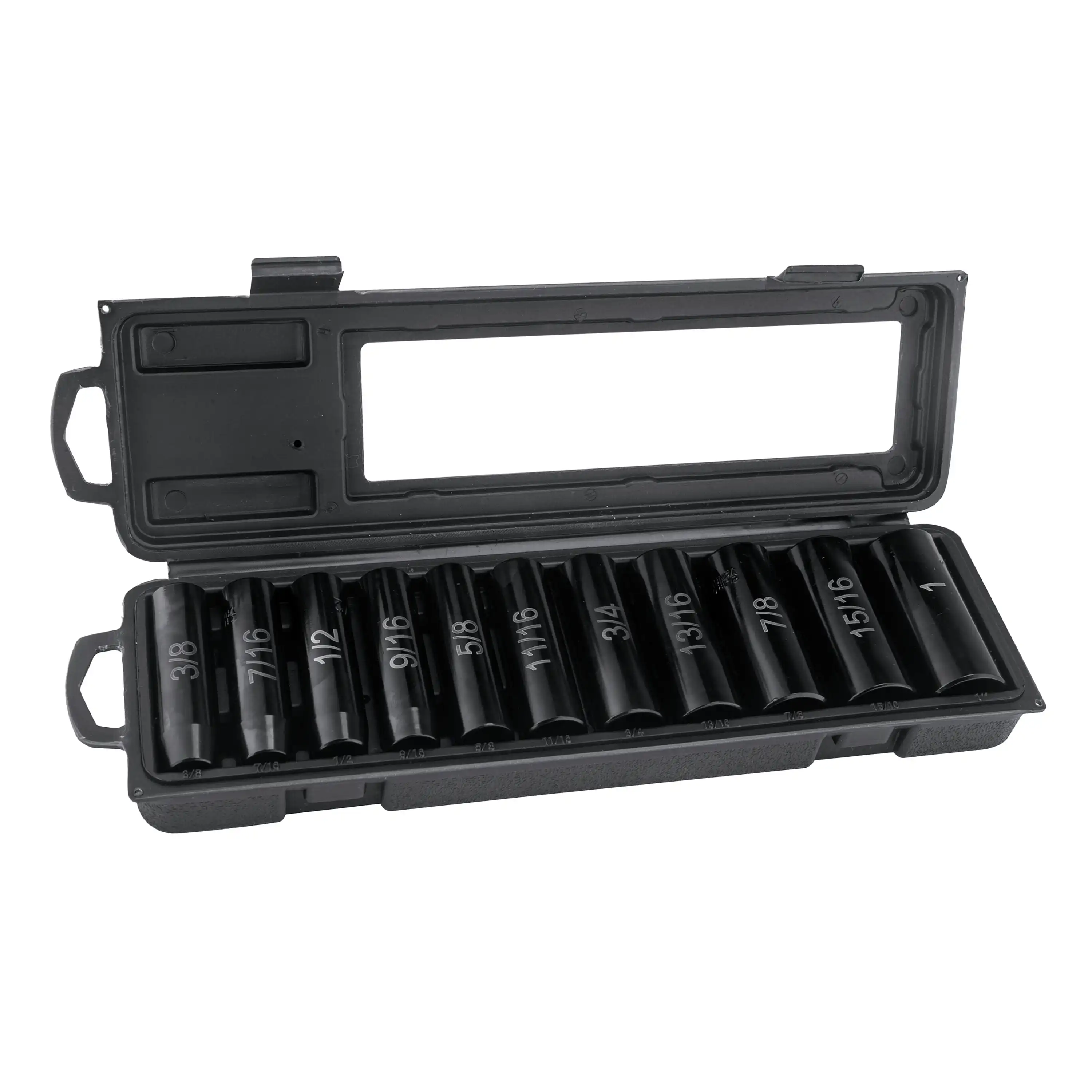 

11-Piece 1/2" Drive 6-Point Deep Impact SAE Socket Set
