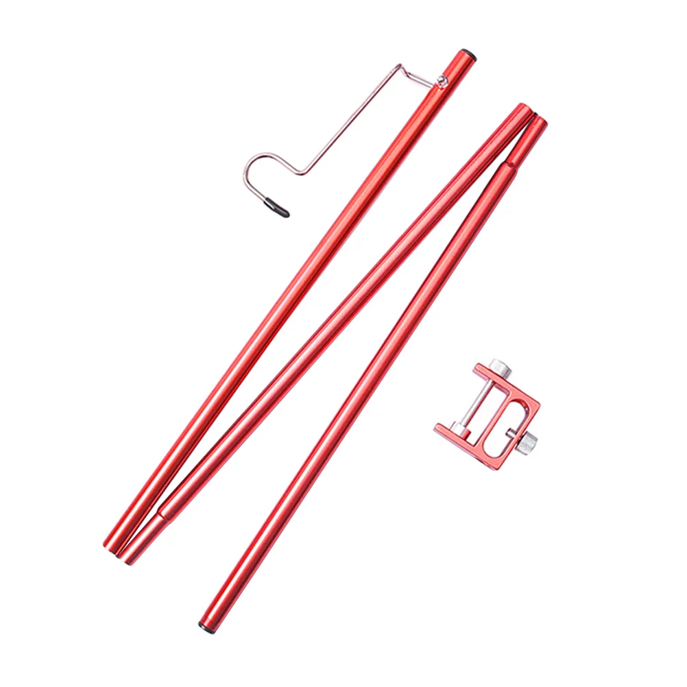 

Light Camping Stand Pole Lamp Outdoor Folding Bracket Portable Metal Holder Lantern Supplies Hanging Rack Support Outside