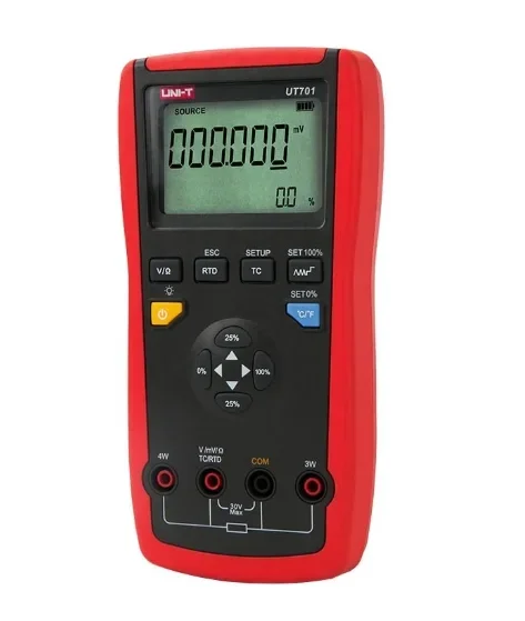 Калибратор температуры UNI-T UT701 термопары типа J/K/T/E/R/S/B/N/Wre RTDs C Сопротивление MV