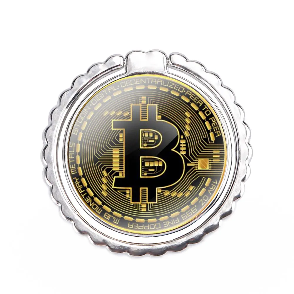 Вращающееся кольцо на палец фотодержатель подставка Биткоин Ahegao Harajuku мультфильм