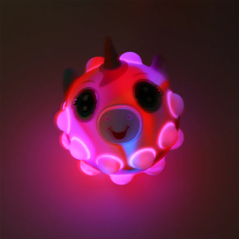 

6.5Cm New Pop It Fidget Toy Unicorn 3D Magic Color Decompression Ball Silicone Popit Push Decompression Puzzle Unicorn Toy Gift