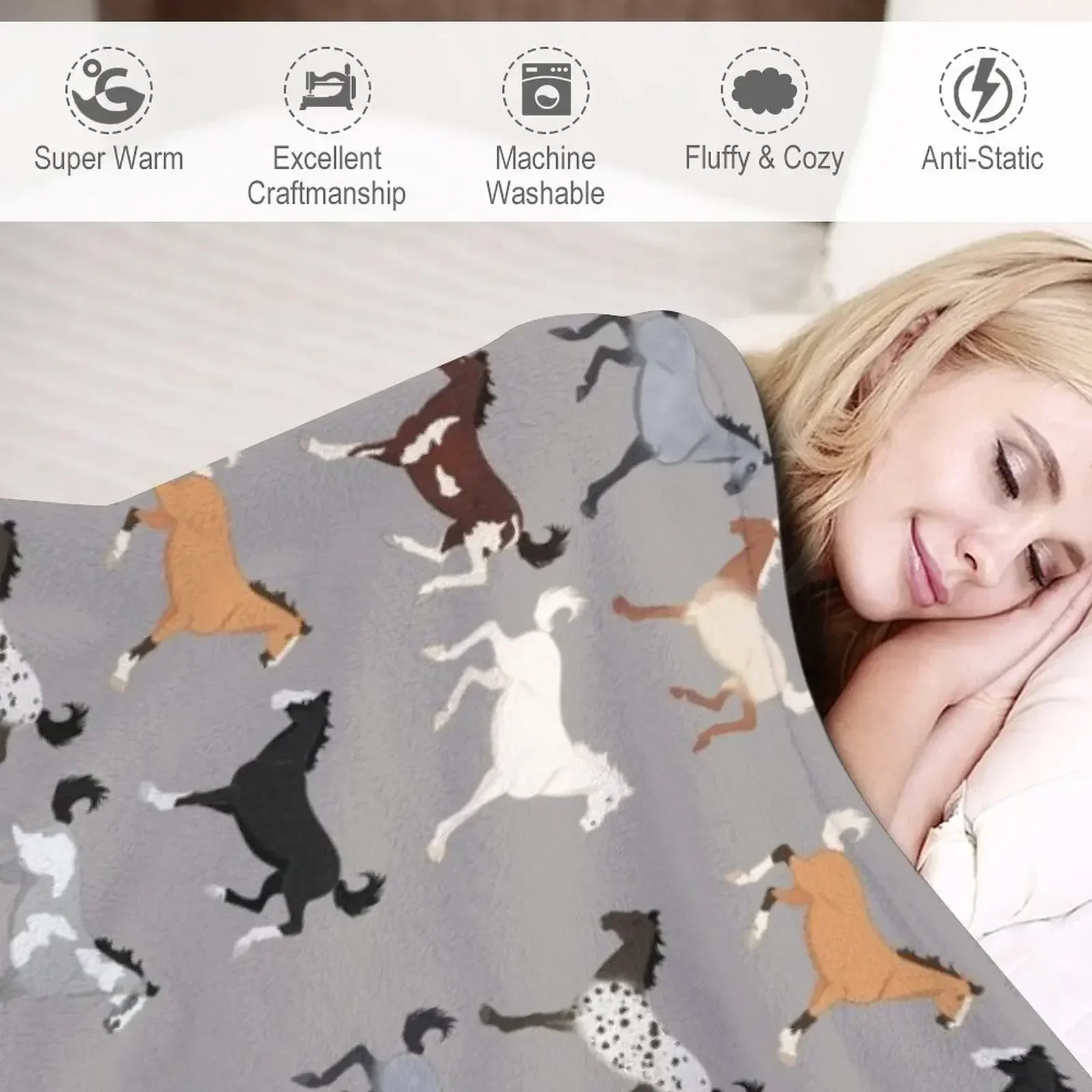 Одеяло All The Pretty Horses теплое зимнее постельное белье тонкие одеяла