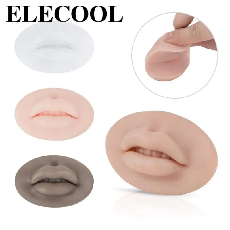 

Lips Practice Leather Dustproof For Beginner Training Non-permeable Easy To Use Practice Tools 5d People Tattoo Silicone Lip Die