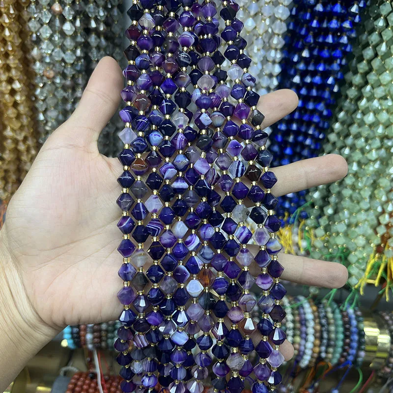 Натуральный черный рутилированный 8 мм граненый белый кристалл свободные бусины