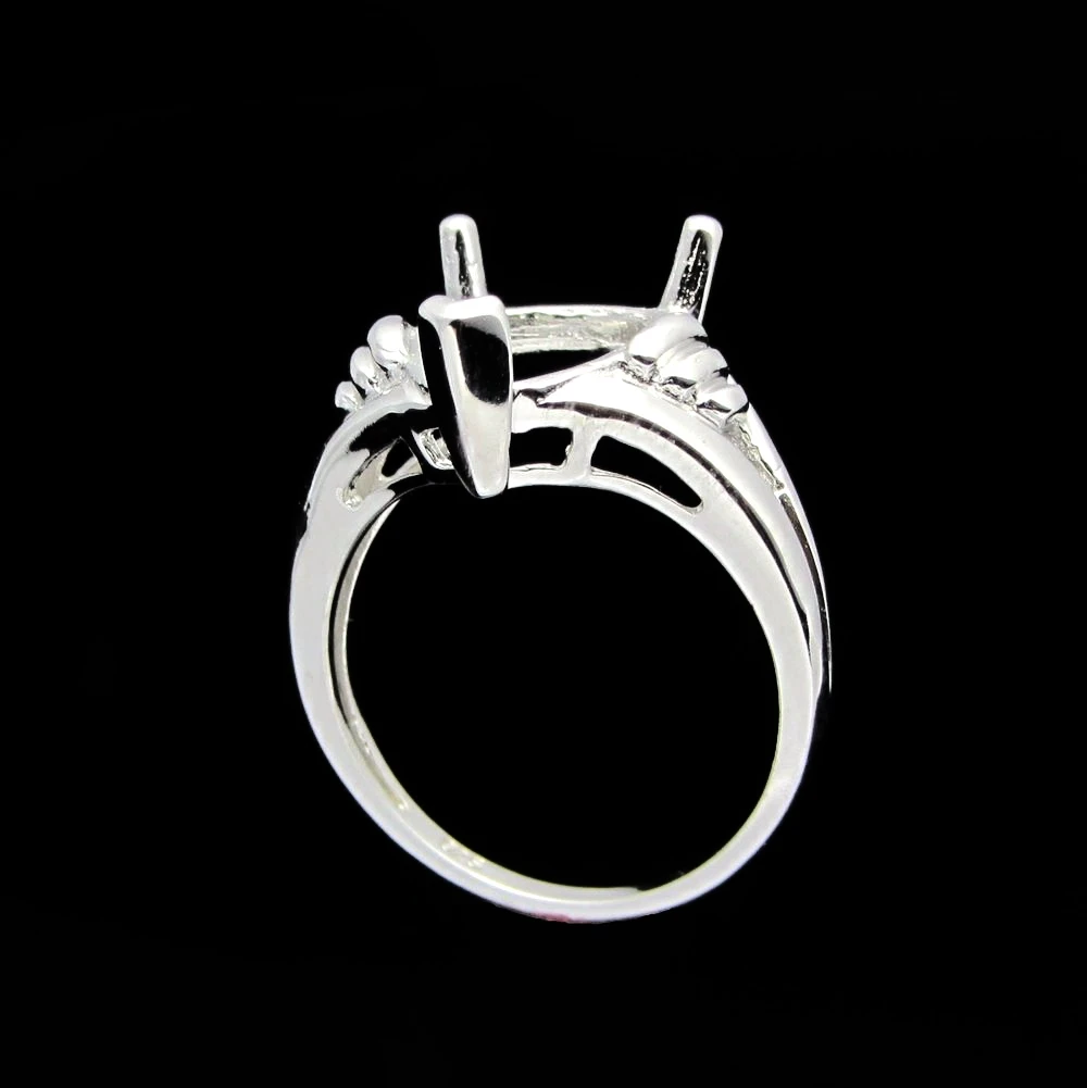 Женское винтажное обручальное кольцо из серебра 925 пробы 10 х13 мм